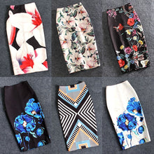 Load image into Gallery viewer, Women Skirts 20 Colors Print Flowers Pencil Skirt Summer Casual Skirts Fashion