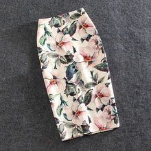 Load image into Gallery viewer, Women Skirts 20 Colors Print Flowers Pencil Skirt Summer Casual Skirts Fashion