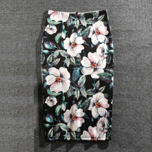 Load image into Gallery viewer, Women Skirts 20 Colors Print Flowers Pencil Skirt Summer Casual Skirts Fashion