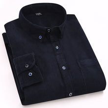 Load image into Gallery viewer, Spring/Autumn Men Shirt High Quality Corduroy Long Sleeve Solid Comfort Soft Casual Brand