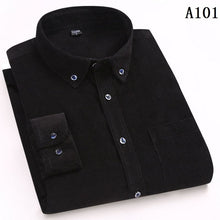 Load image into Gallery viewer, Spring/Autumn Men Shirt High Quality Corduroy Long Sleeve Solid Comfort Soft Casual Brand