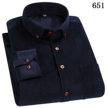 Load image into Gallery viewer, Spring/Autumn Men Shirt High Quality Corduroy Long Sleeve Solid Comfort Soft Casual Brand
