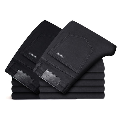 2019 Black Grey Brands Jeans Trousers Men Clothes  Elasticity Skinny Jeans